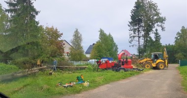 Расчистка территории под строительство. с. Печерск